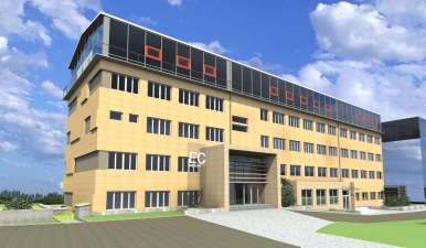 Modernizacja elewacji budynku biurowego oraz przebudowa dw&oacute;ch portiernii na terenie obiektu Elektrociepłowni Będzin S.A.